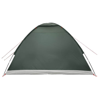 vidaXL Camping Tent 4-Person Army Green 185T Polyester with PU coating - 275 x 215 x 125 cm