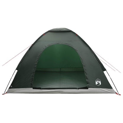 vidaXL Camping Tent 4-Person Army Green 185T Polyester with PU coating - 275 x 215 x 125 cm