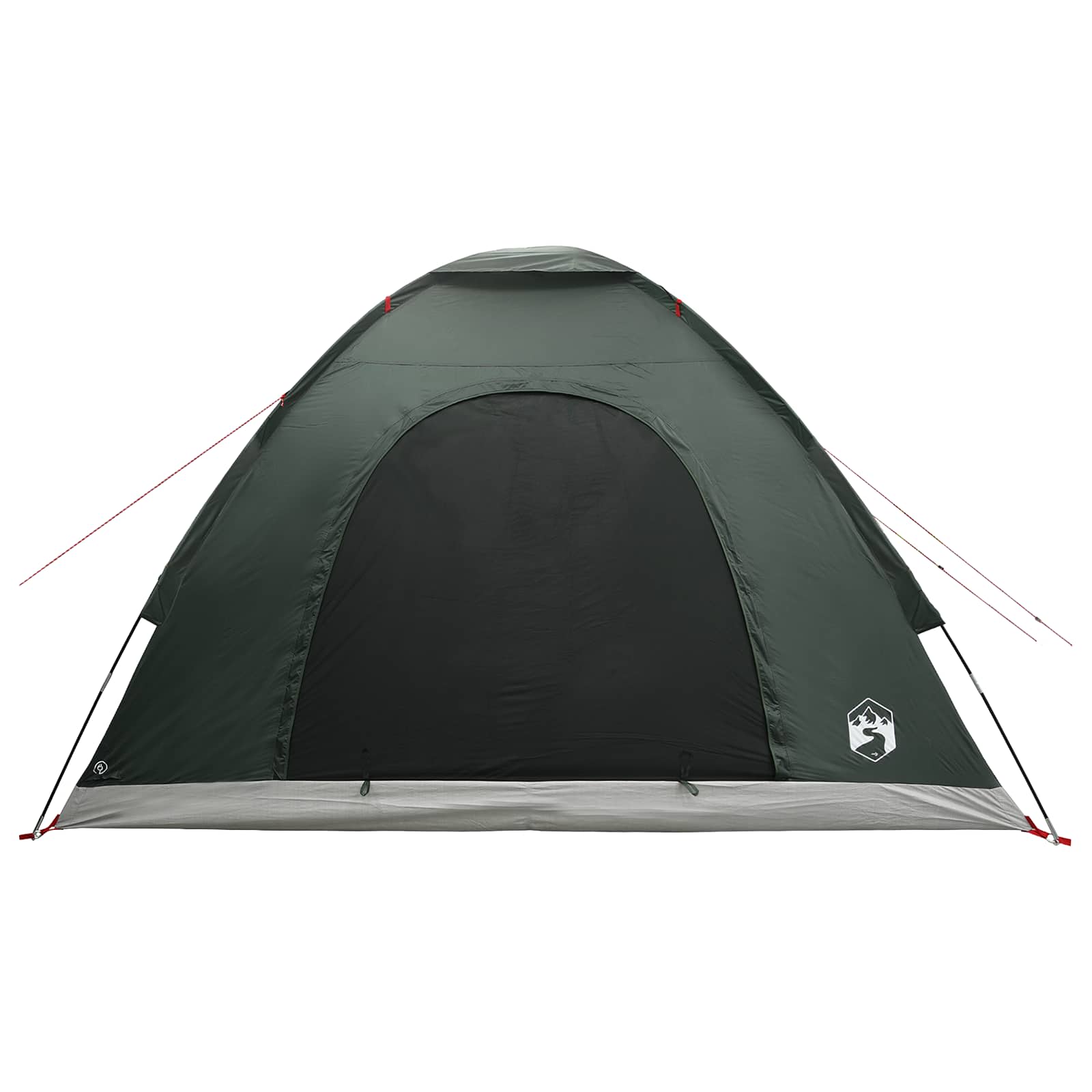 vidaXL Camping Tent 4-Person Army Green 185T Polyester with PU coating - 275 x 215 x 125 cm