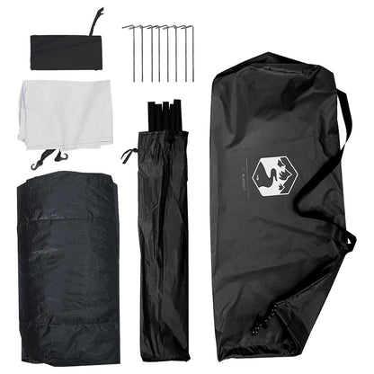 vidaXL Camping Tent 4-Person White Blackout - 275 x 215 x 125 cm
