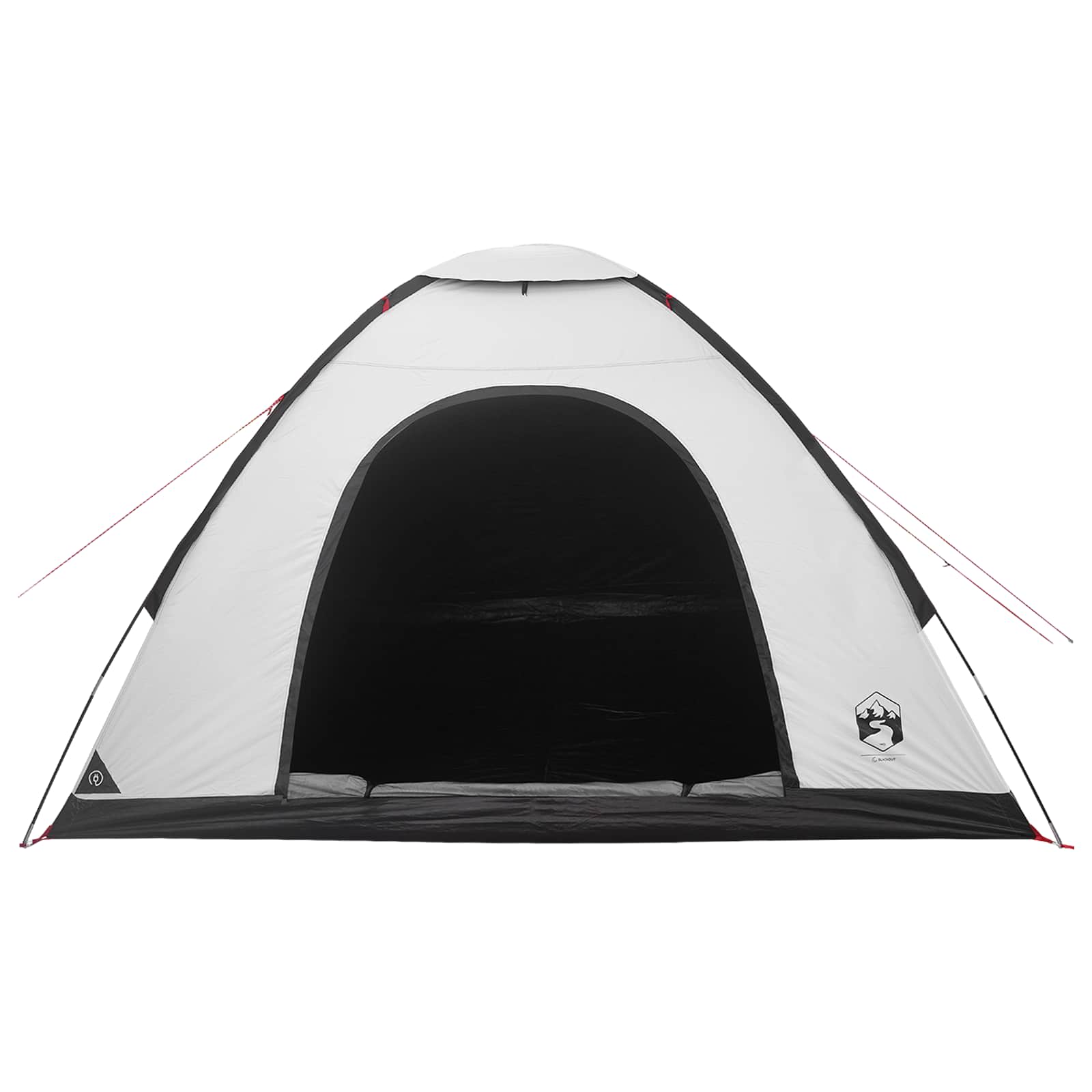 vidaXL Camping Tent 4-Person White Blackout - 275 x 215 x 125 cm