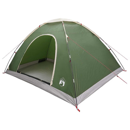vidaXL Camping Tent 6-Person Green 185T Polyester with PU coating - 335 x 275 x 180 cm