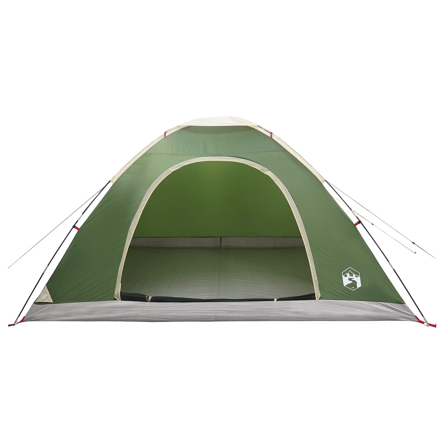 vidaXL Camping Tent 6-Person Green 185T Polyester with PU coating - 335 x 275 x 180 cm
