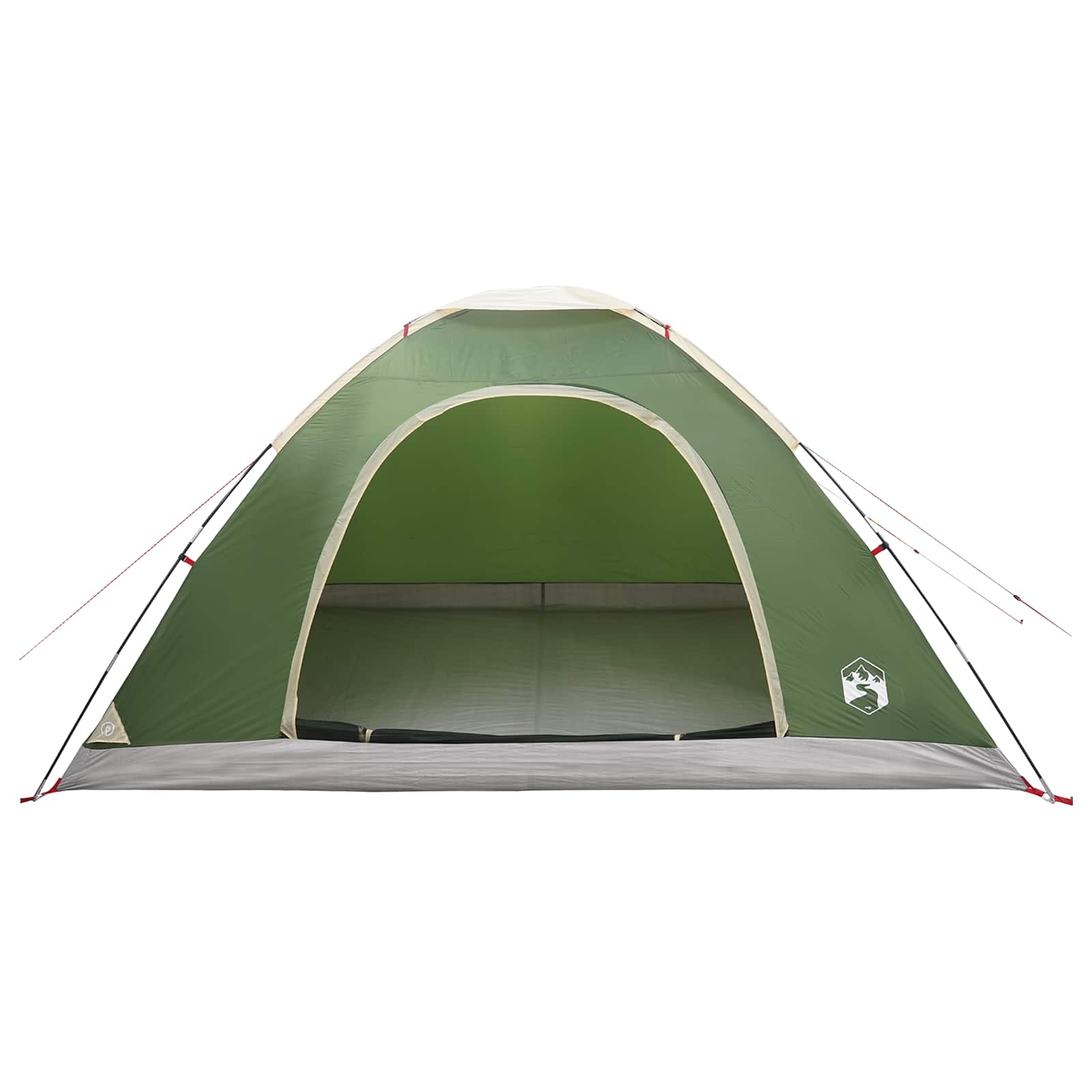vidaXL Camping Tent 6-Person Green 185T Polyester with PU coating - 335 x 275 x 180 cm