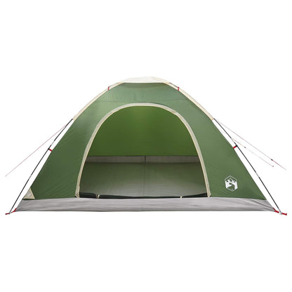 vidaXL Camping Tent 6-Person Green 185T Polyester with PU coating - 335 x 275 x 180 cm