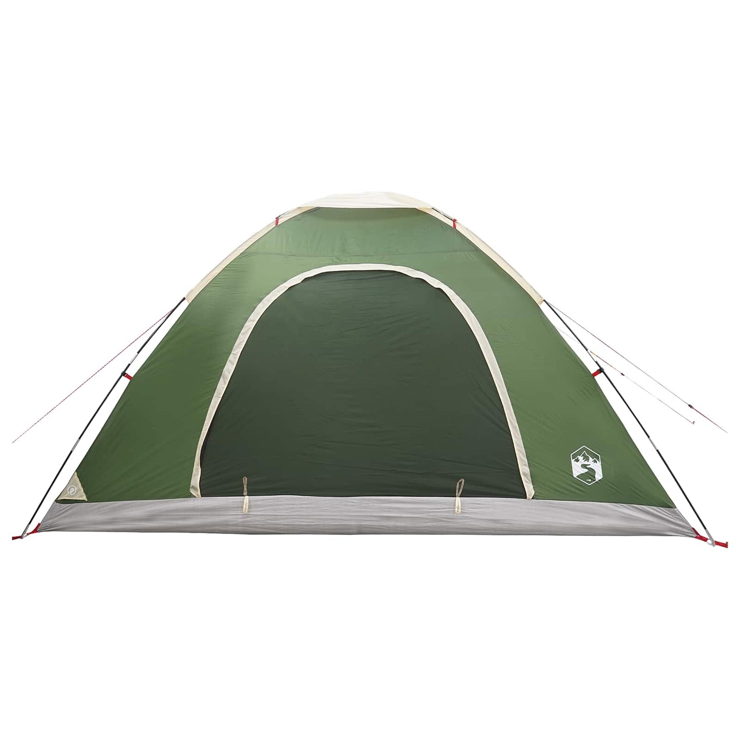 vidaXL Camping Tent 6-Person Green 185T Polyester with PU coating - 335 x 275 x 180 cm