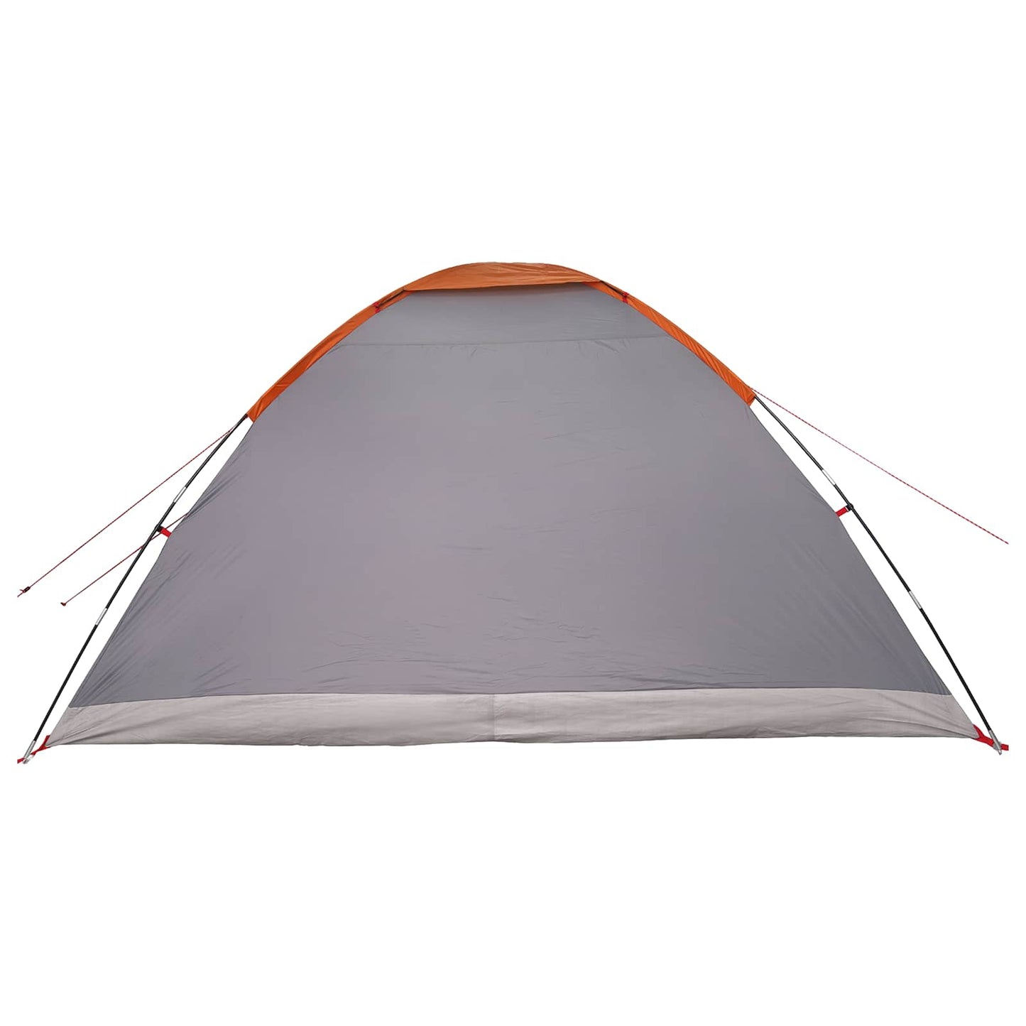 vidaXL Camping Tent 6-Person Grey and Orange - 335 x 275 x 180 cm