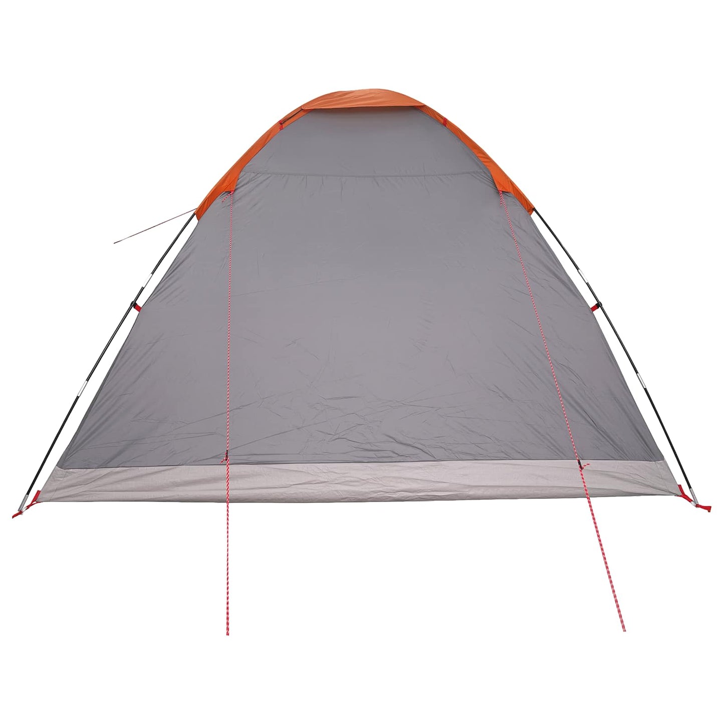 vidaXL Camping Tent 6-Person Grey and Orange - 335 x 275 x 180 cm