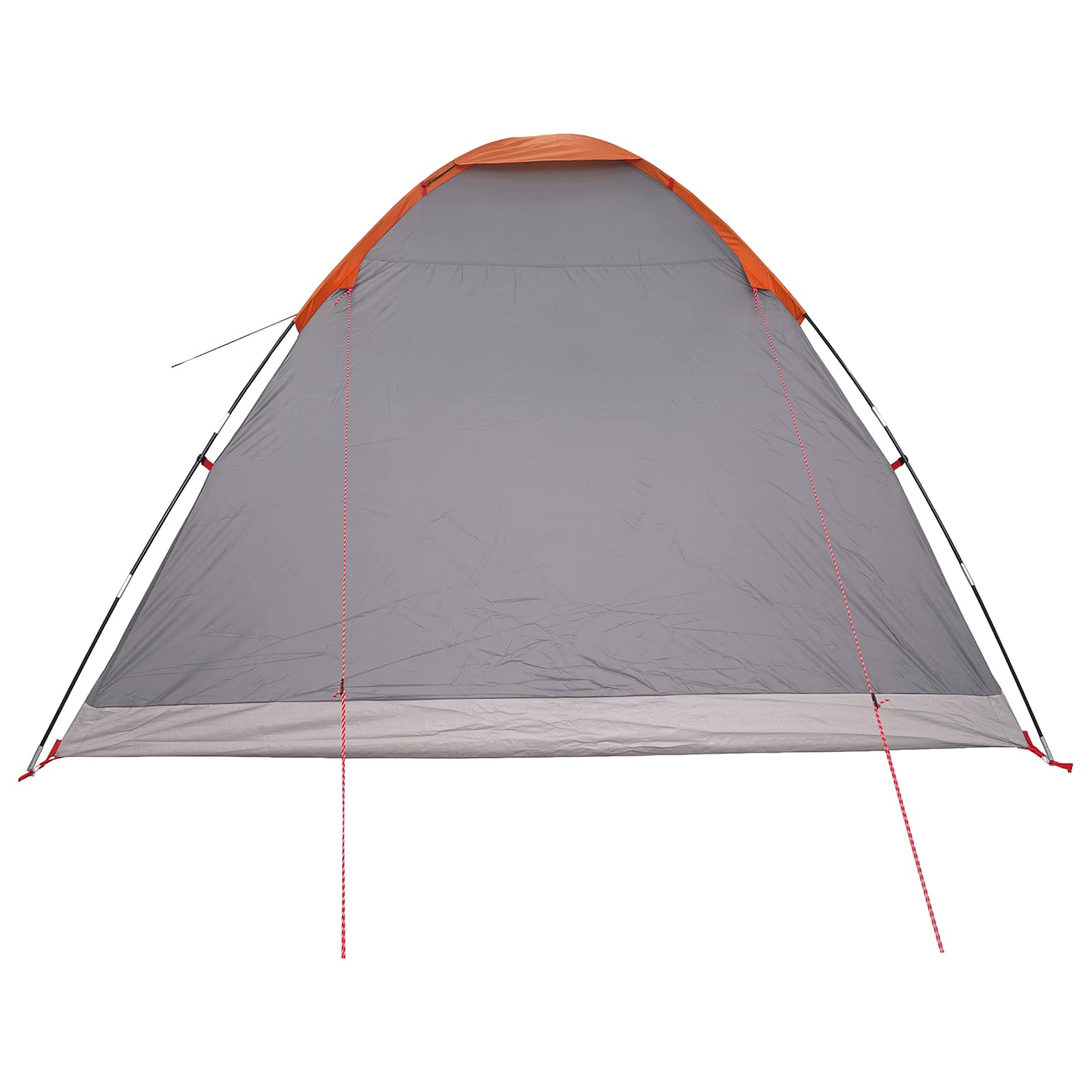 vidaXL Camping Tent 6-Person Grey and Orange - 335 x 275 x 180 cm