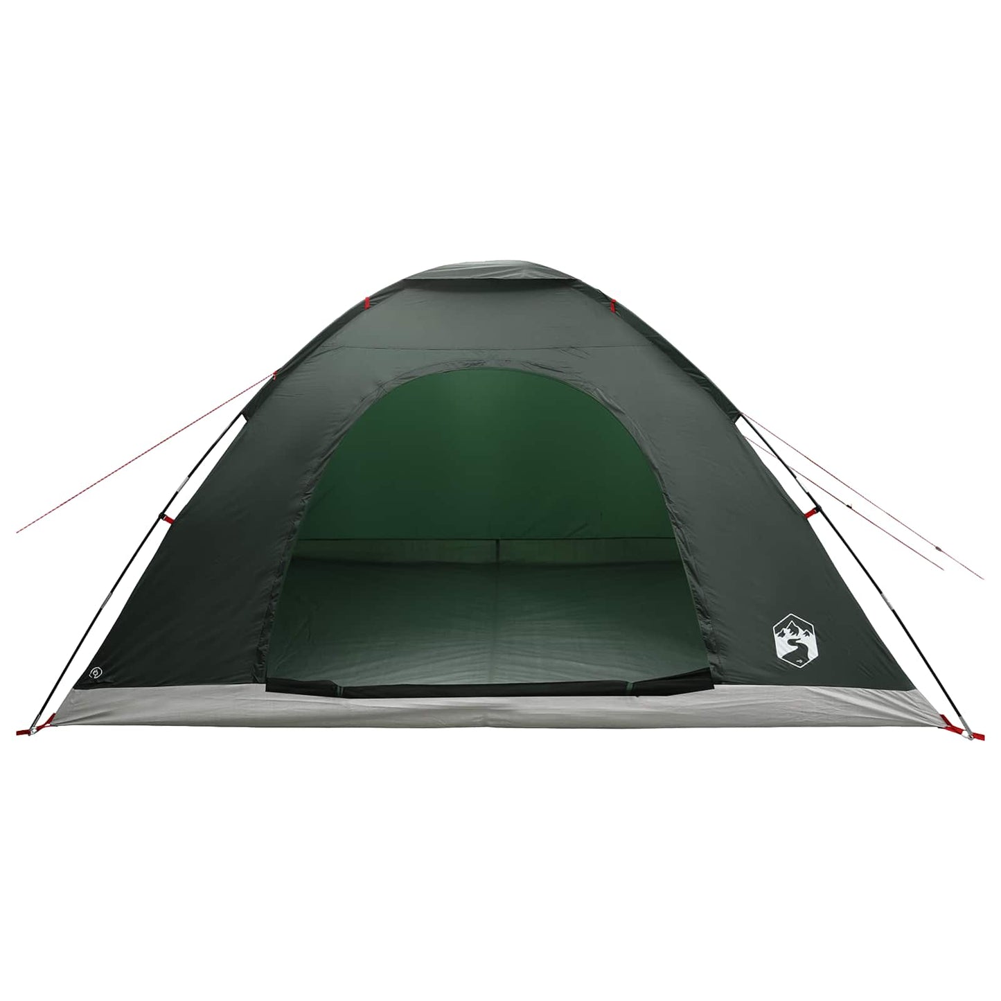 vidaXL Camping Tent 6-Person Army Green 185T Polyester with PU coating - 335 x 275 x 180 cm