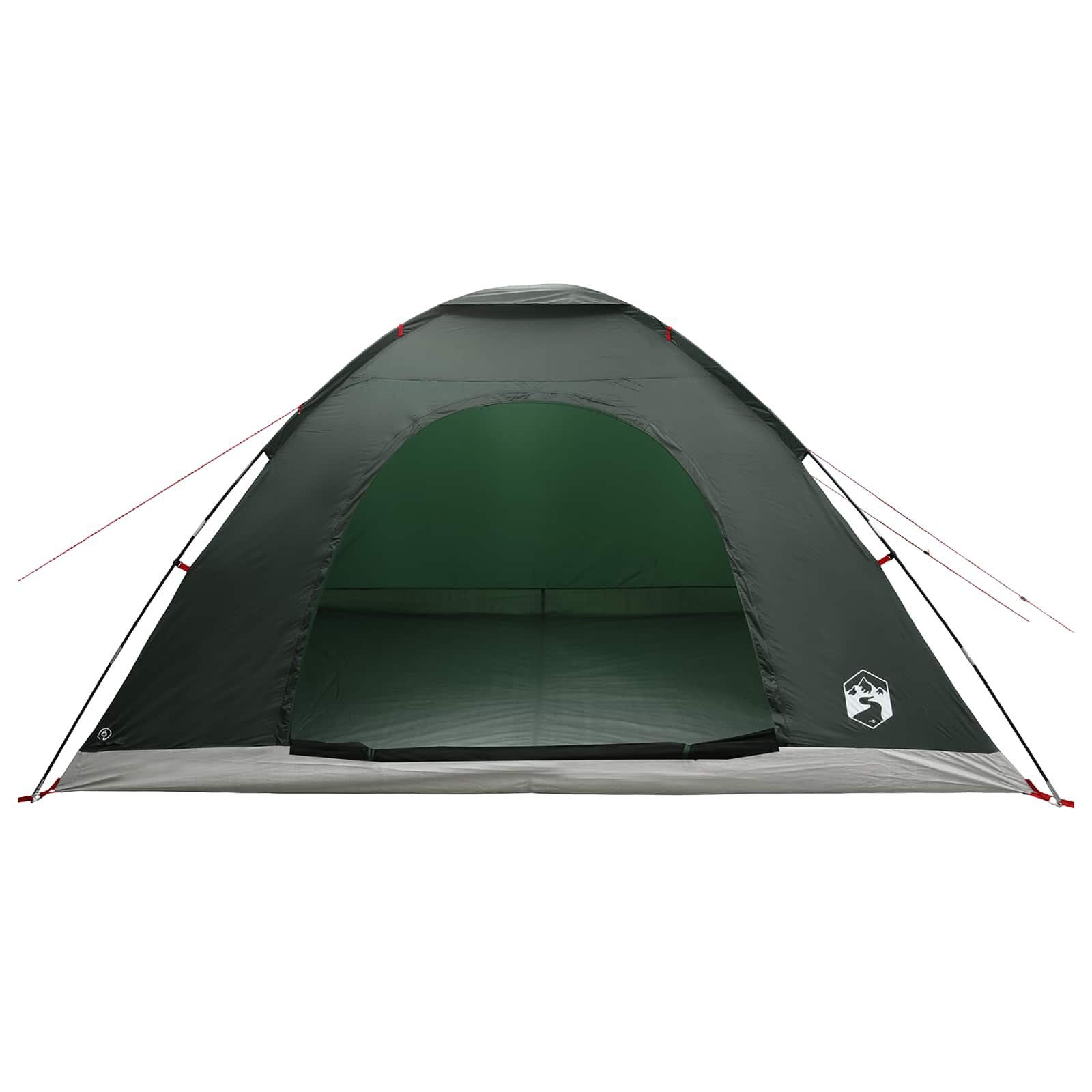 vidaXL Camping Tent 6-Person Army Green 185T Polyester with PU coating - 335 x 275 x 180 cm