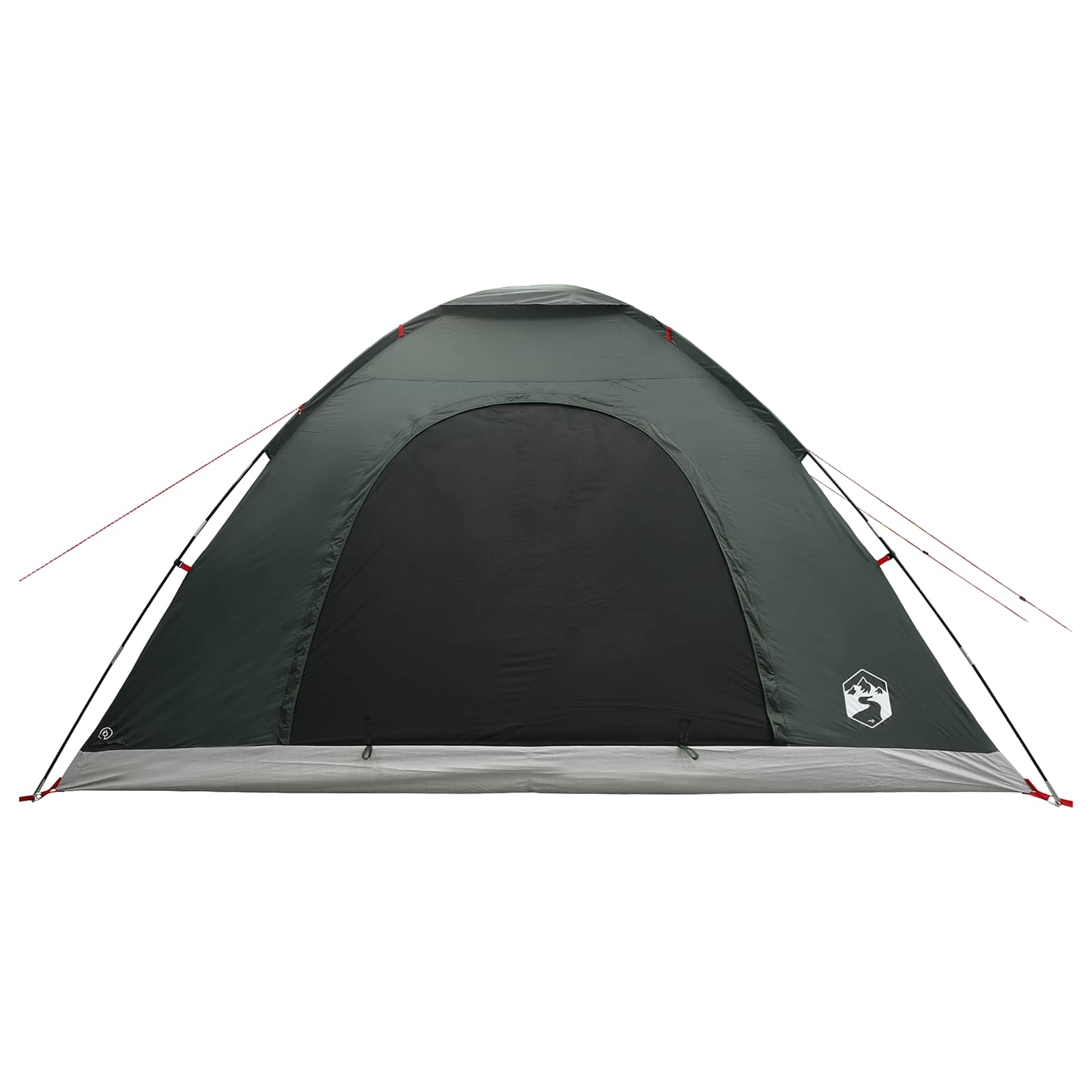 vidaXL Camping Tent 6-Person Army Green 185T Polyester with PU coating - 335 x 275 x 180 cm