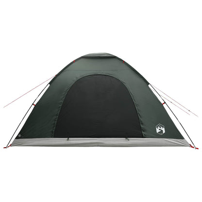 vidaXL Camping Tent 6-Person Army Green 185T Polyester with PU coating - 335 x 275 x 180 cm