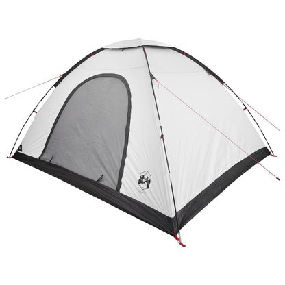vidaXL Camping Tent 6-Person White Blackout - 335 x 275 x 180 cm
