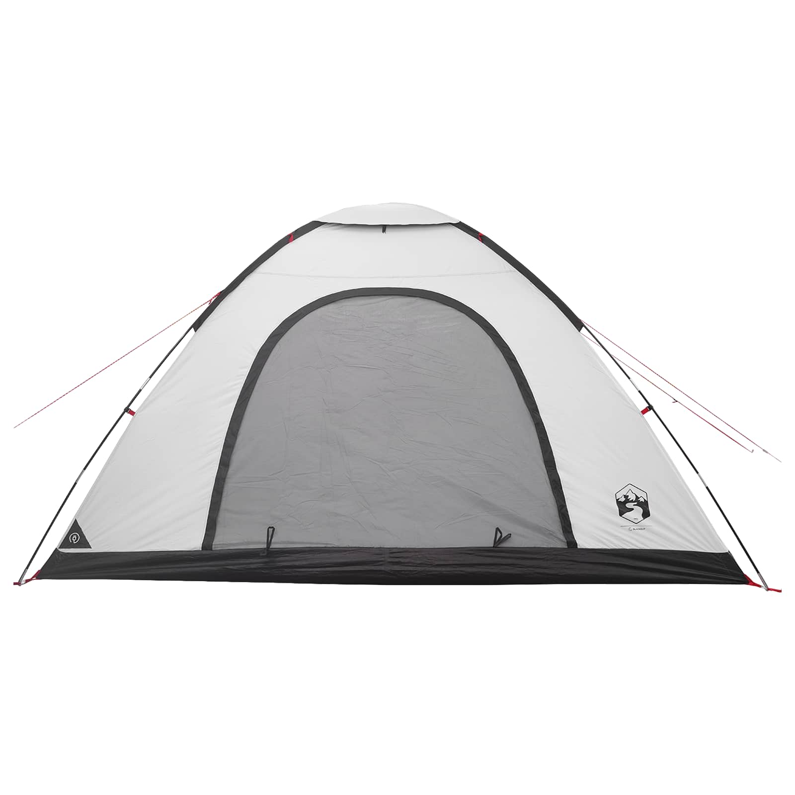 vidaXL Camping Tent 6-Person White Blackout - 335 x 275 x 180 cm