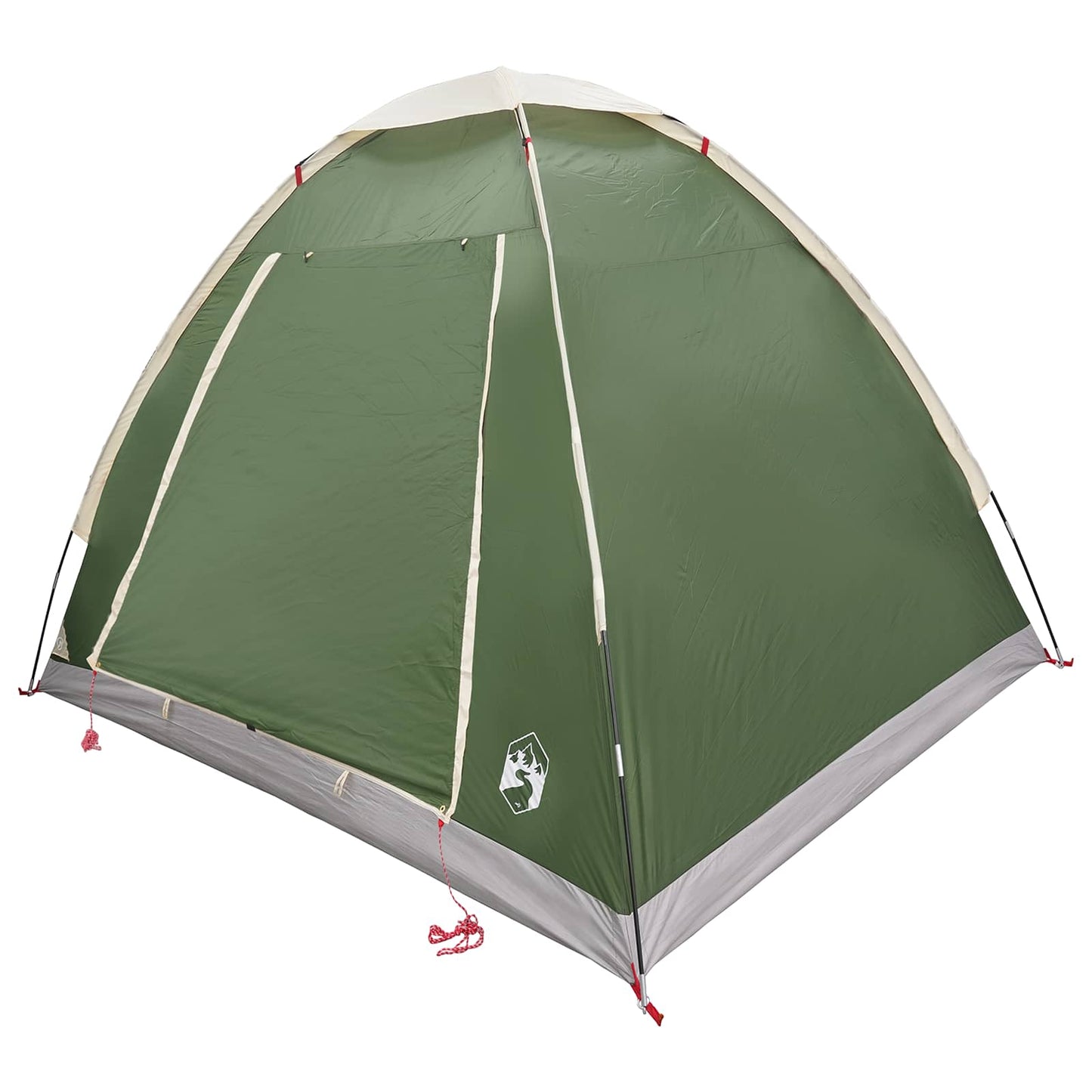 vidaXL Camping Tent 2-Person Green Polyester and Steel