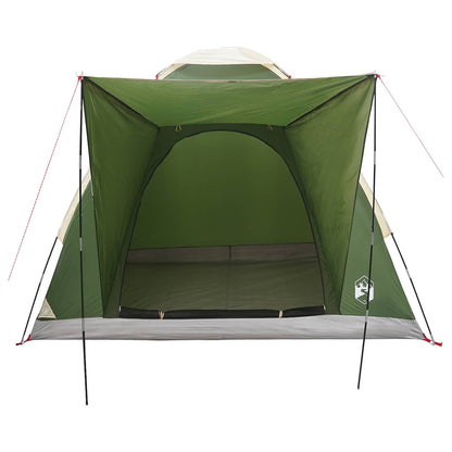 vidaXL Camping Tent 2-Person Green Polyester and Steel