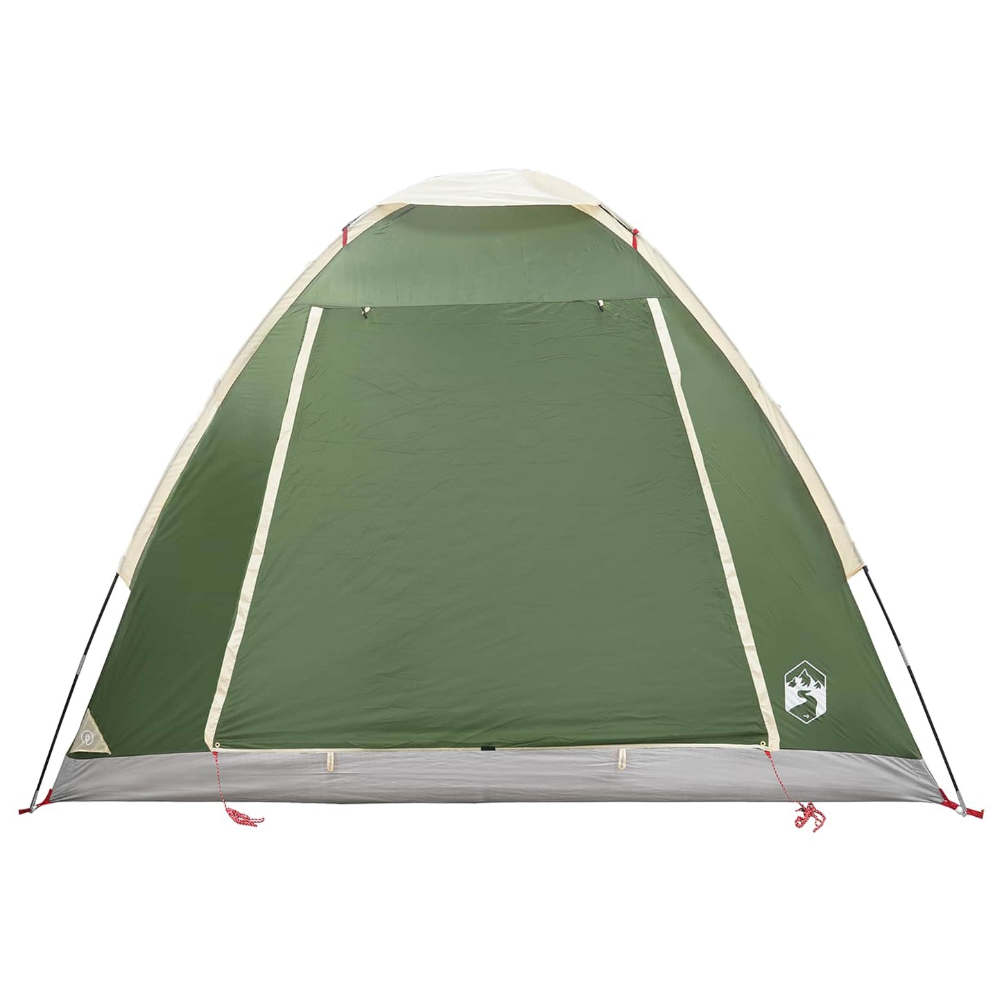 vidaXL Camping Tent 2-Person Green Polyester and Steel