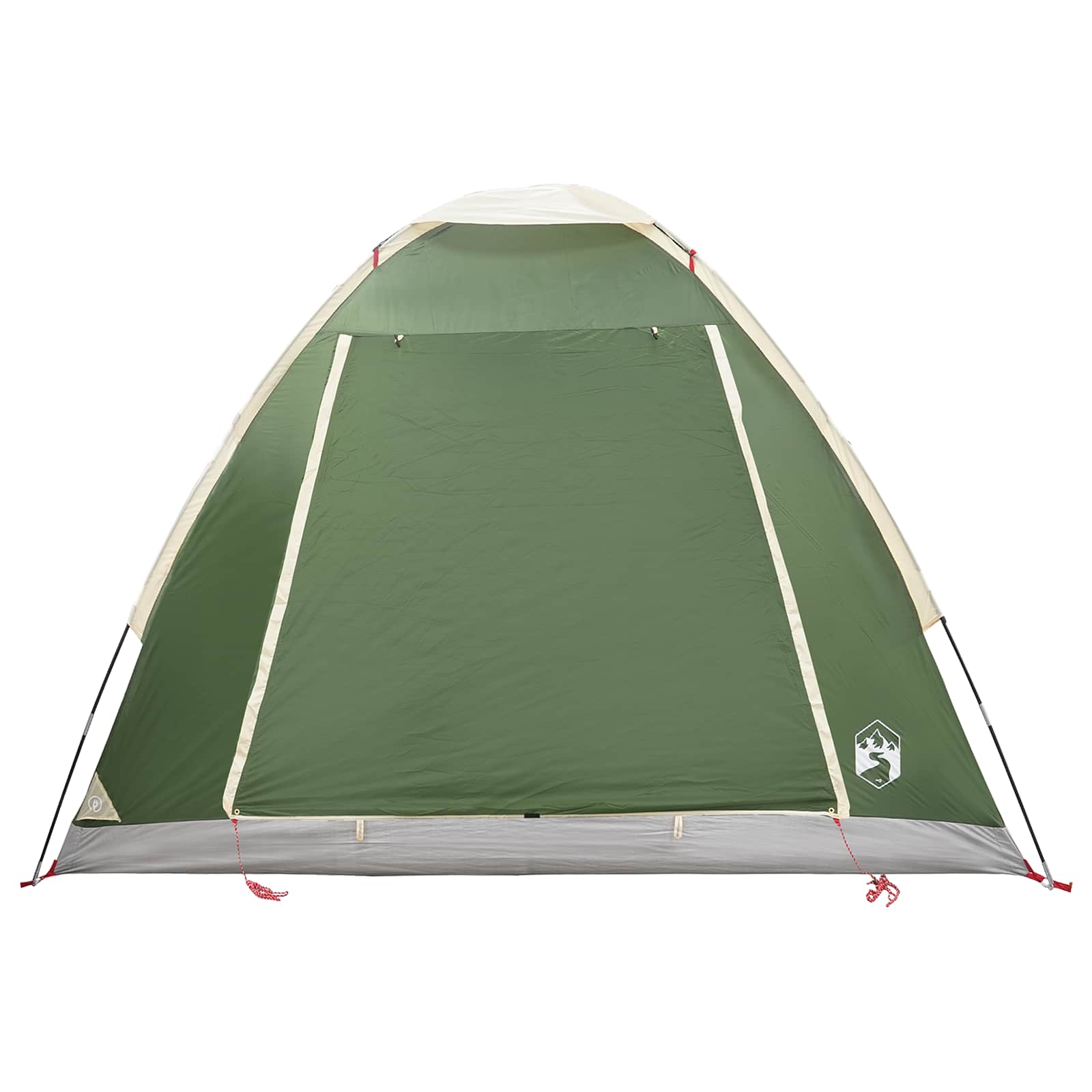vidaXL Camping Tent 2-Person Green Polyester and Steel