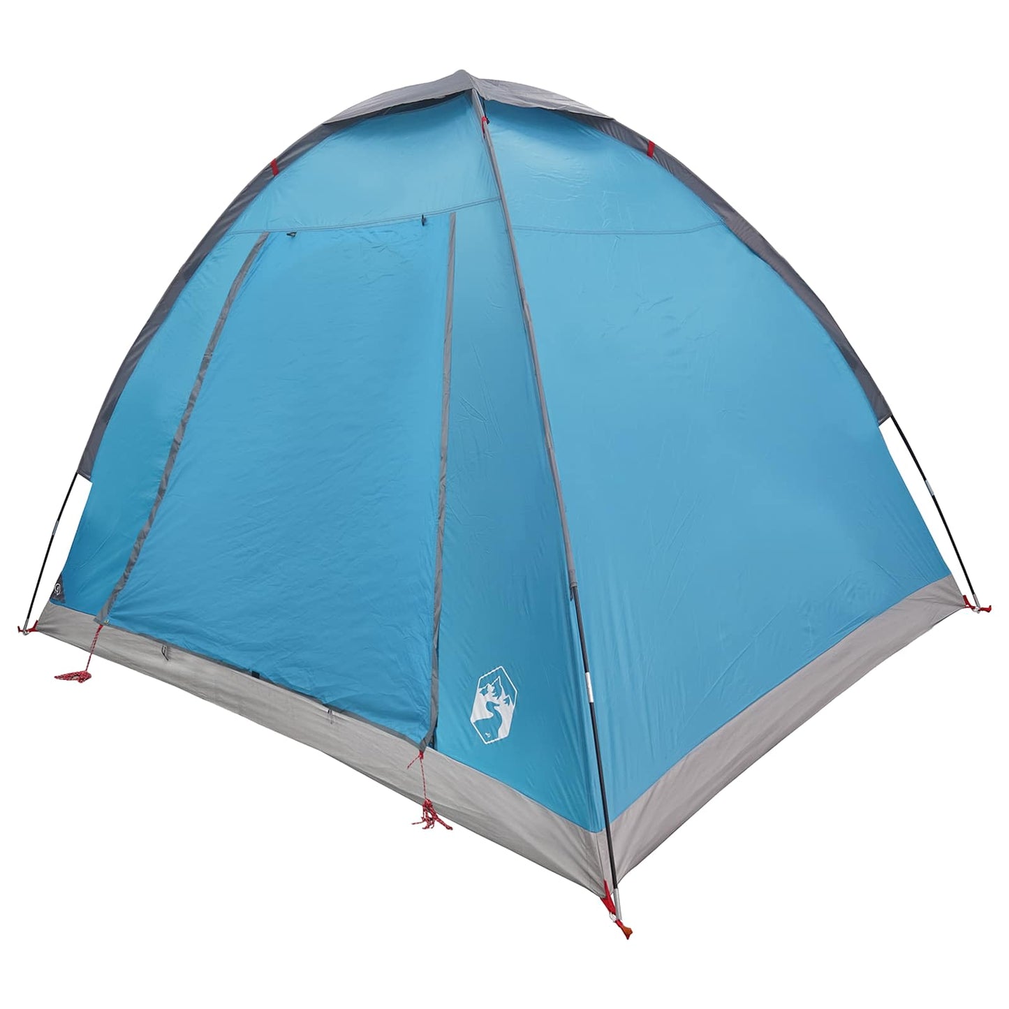 vidaXL Camping Tent 2-Person Blue Polyester and Steel