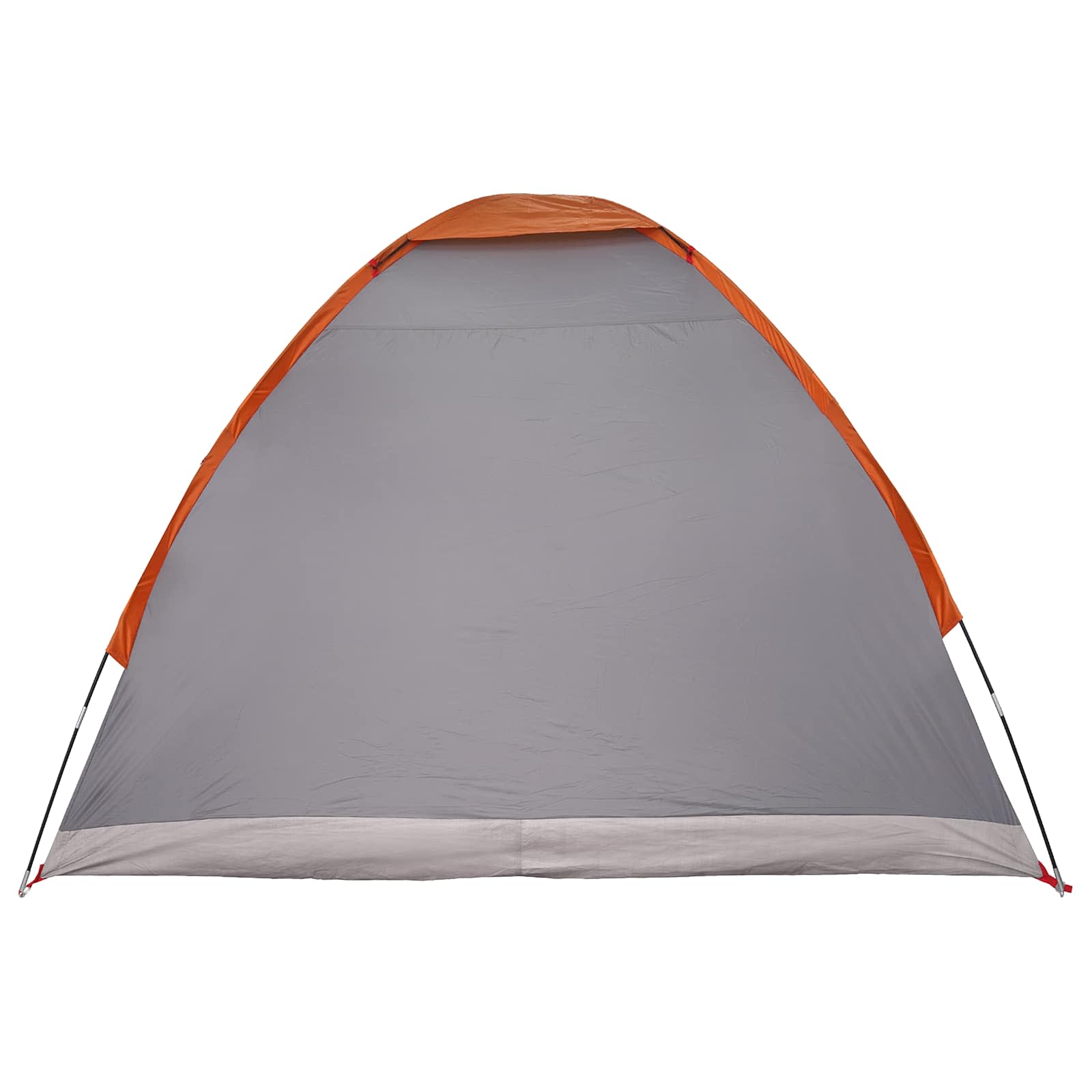 vidaXL Camping Tent 2-Person Grey and Orange Polyester and Steel