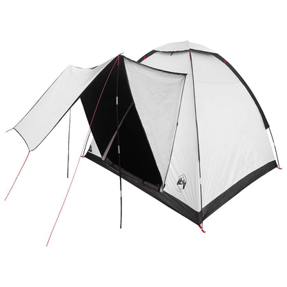 vidaXL Camping Tent 2-Person White Blackout Polyester and Steel - 190 x 140 x 105 cm