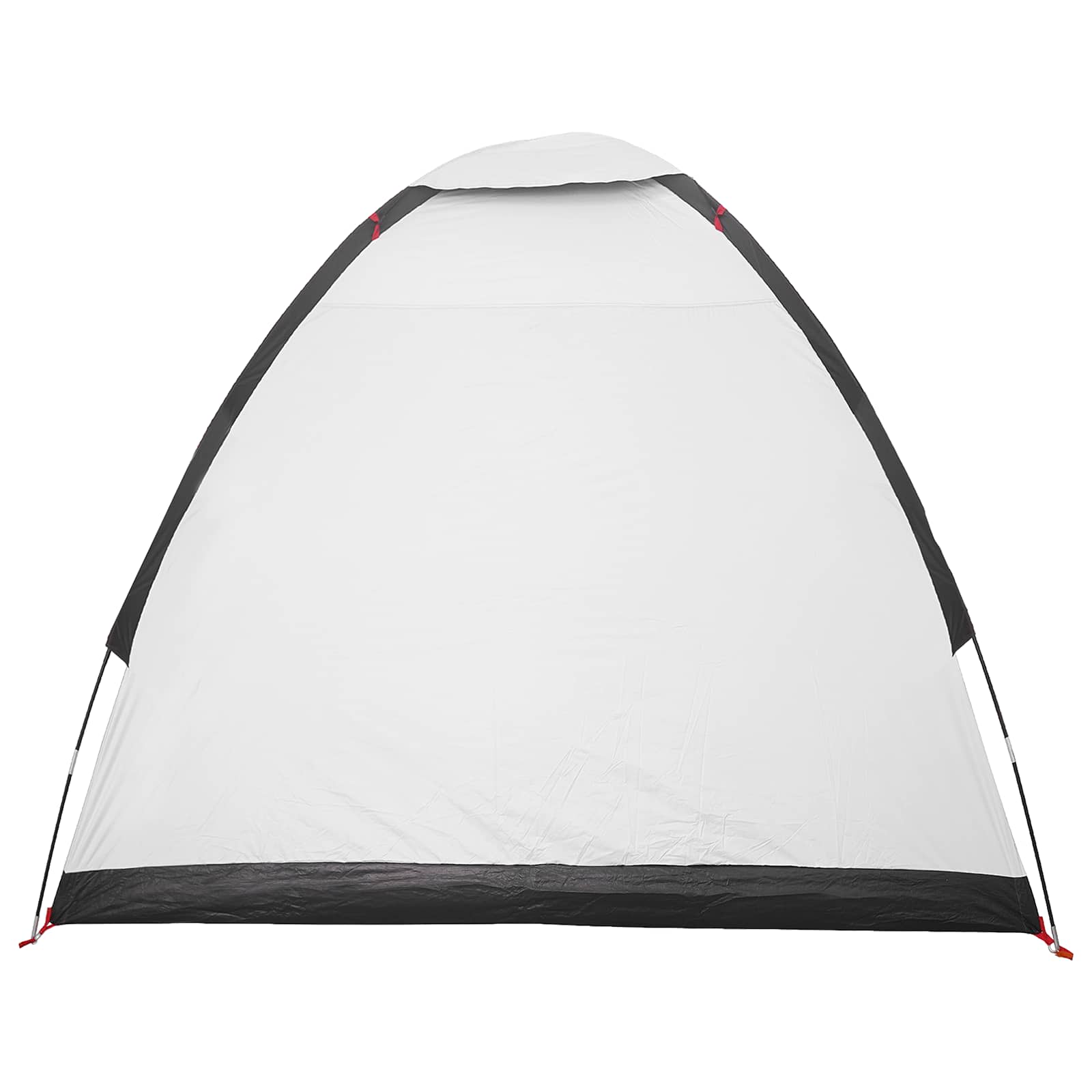 vidaXL Camping Tent 2-Person White Blackout Polyester and Steel - 190 x 140 x 105 cm