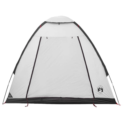 vidaXL Camping Tent 2-Person White Blackout Polyester and Steel - 190 x 140 x 105 cm