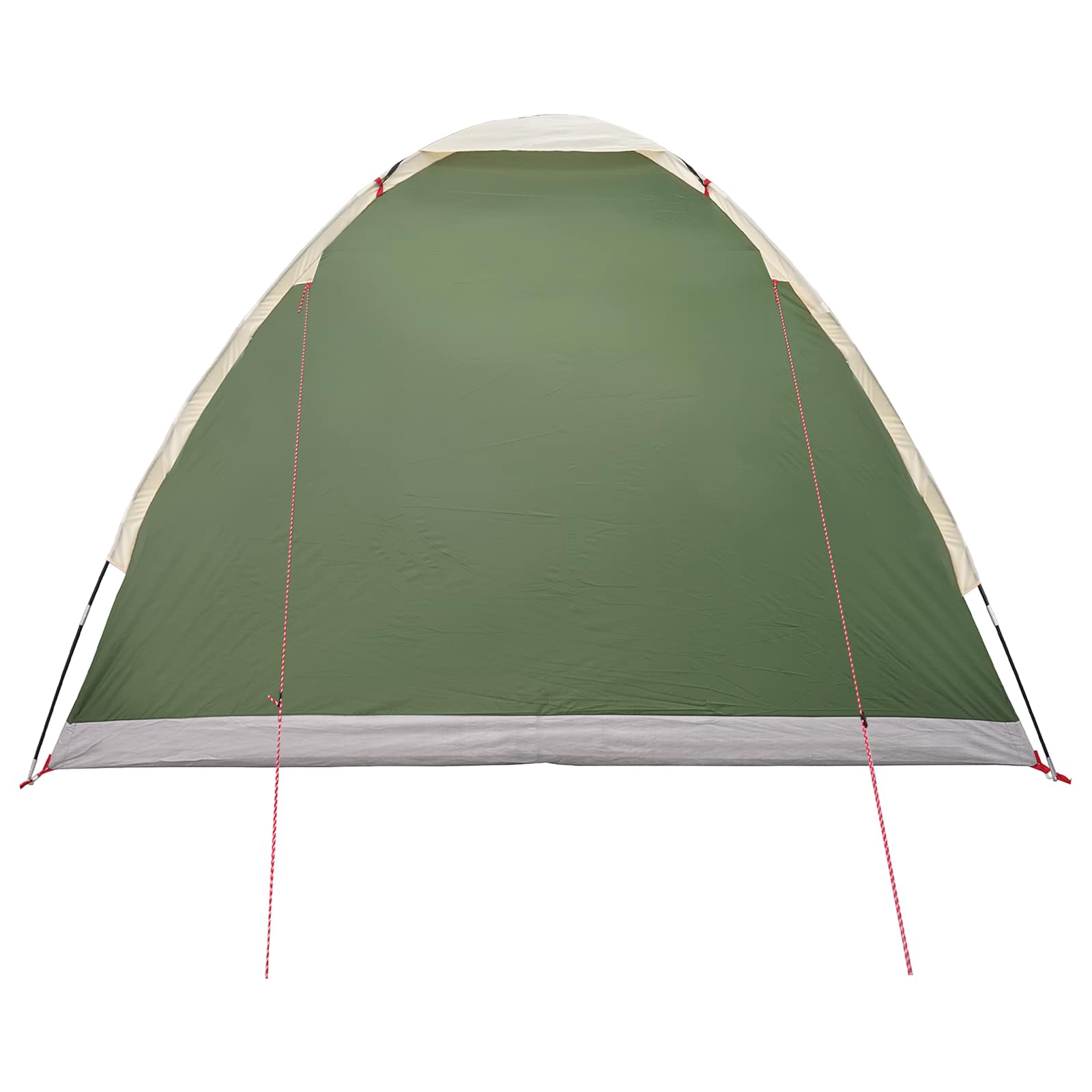 vidaXL Camping Tent 4-Person Green Polyester and Steel