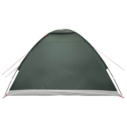 vidaXL Camping Tent 4-Person Army Green Polyester and Steel - 275 x 215 x 125 cm