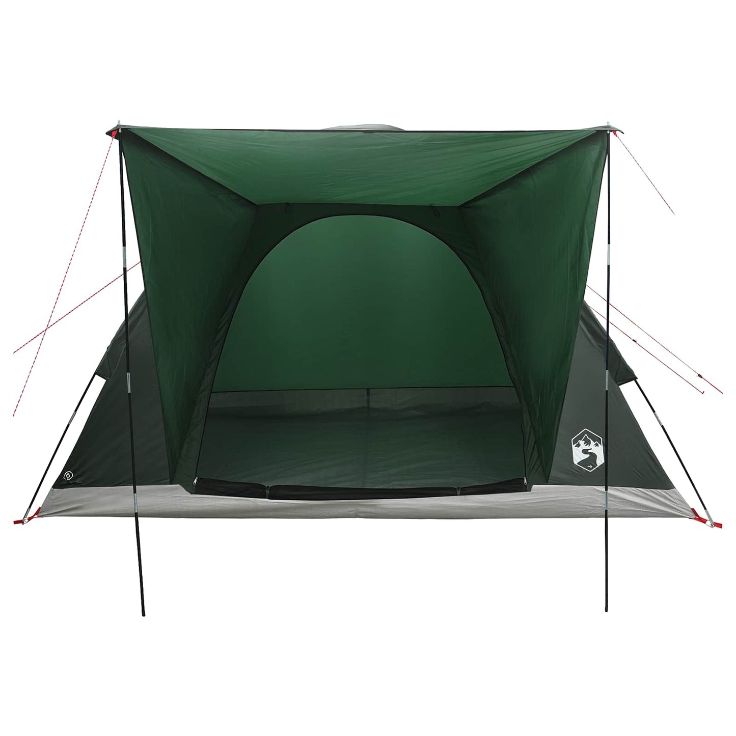 vidaXL Camping Tent 4-Person Army Green Polyester and Steel - 275 x 215 x 125 cm