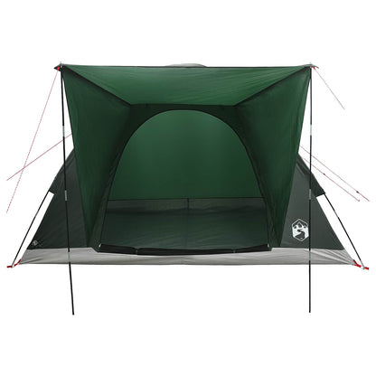 vidaXL Camping Tent 4-Person Army Green Polyester and Steel - 275 x 215 x 125 cm