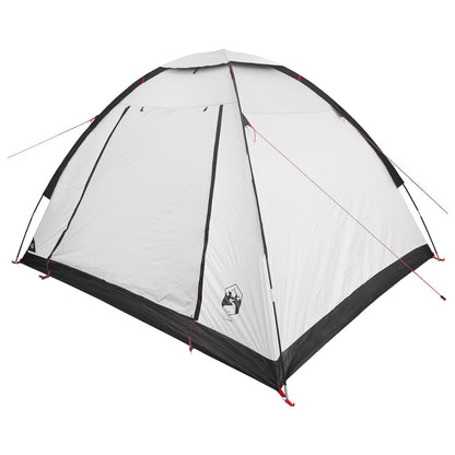 vidaXL Camping Tent 4-Person White Blackout Polyester and Steel - 275 x 215 x 125 cm