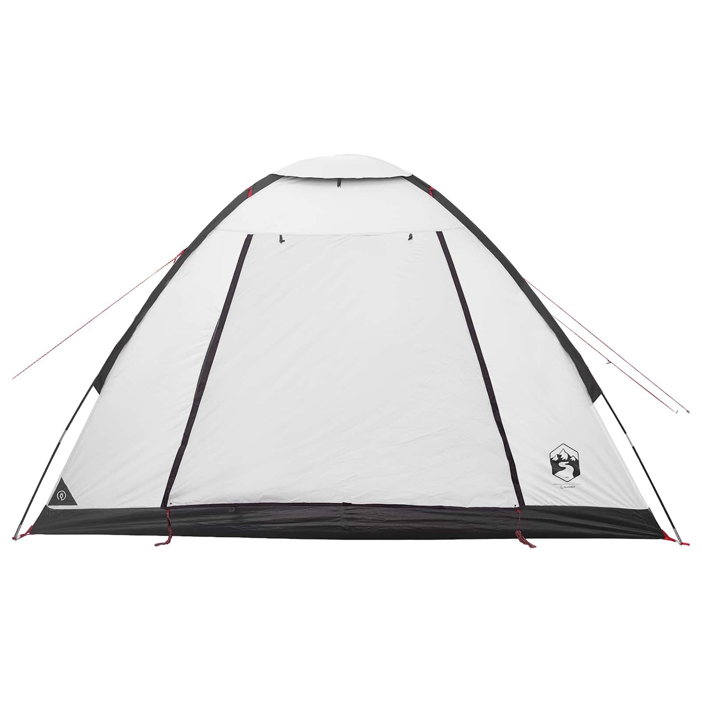 vidaXL Camping Tent 4-Person White Blackout Polyester and Steel - 275 x 215 x 125 cm