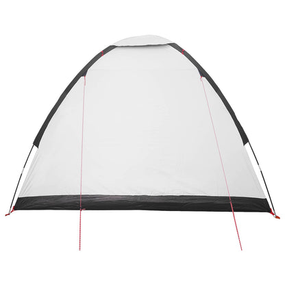 vidaXL Camping Tent 4-Person White Blackout Polyester and Steel - 275 x 215 x 125 cm