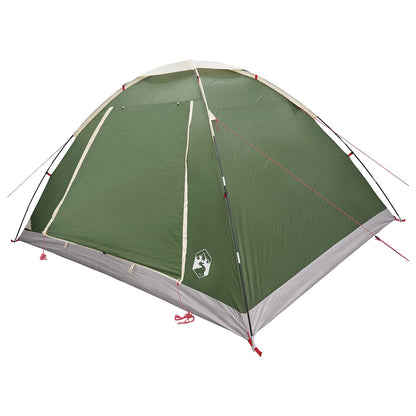 vidaXL Camping Tent 6-Person Green Polyester and Steel