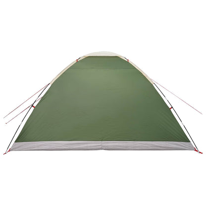 vidaXL Camping Tent 6-Person Green Polyester and Steel