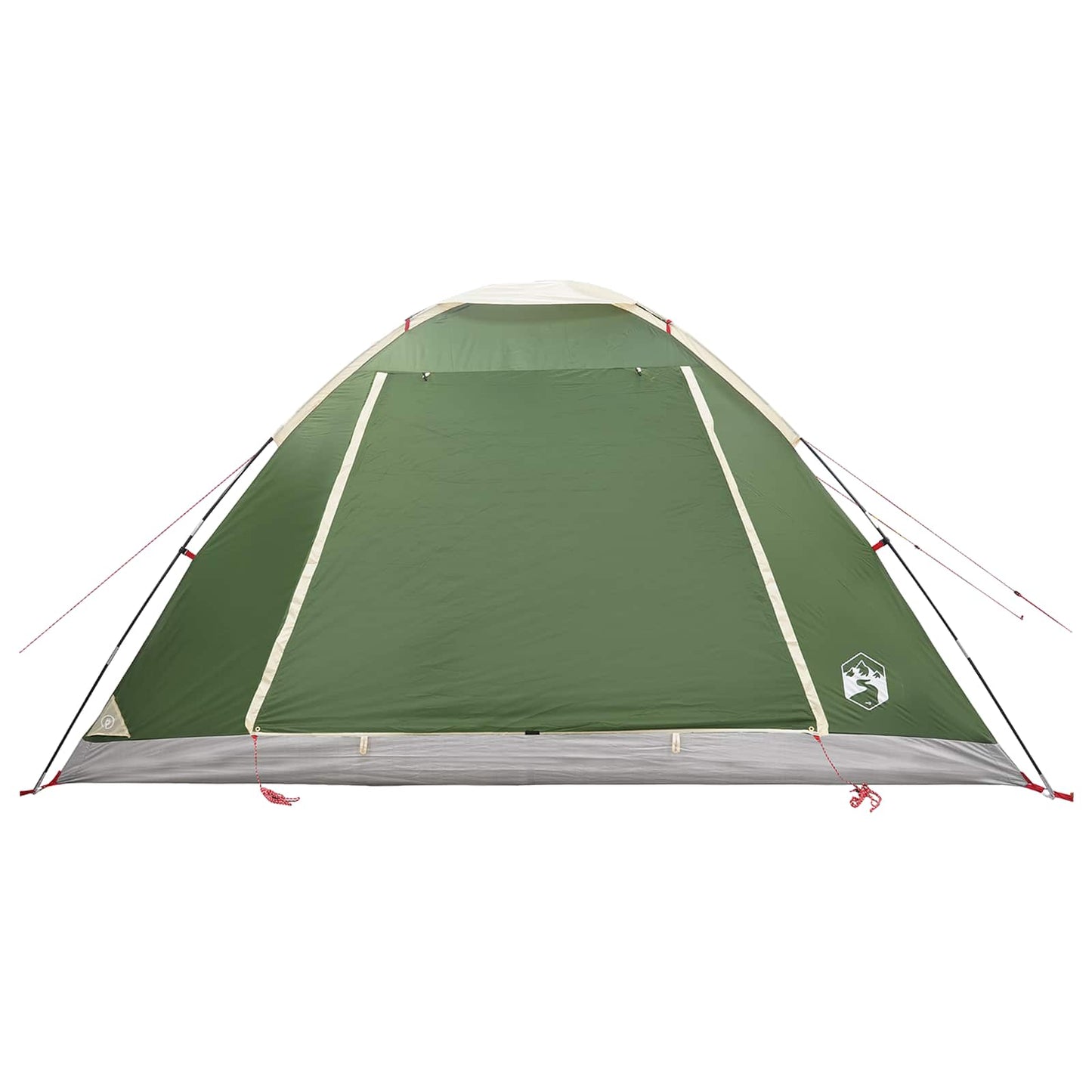 vidaXL Camping Tent 6-Person Green Polyester and Steel