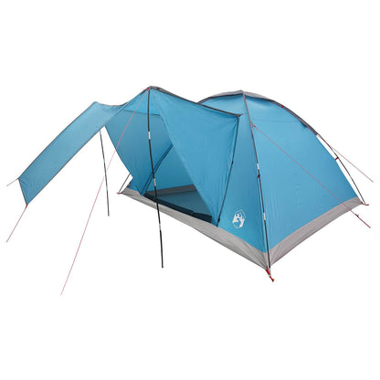 vidaXL Camping Tent 6-Person Blue Polyester and Steel