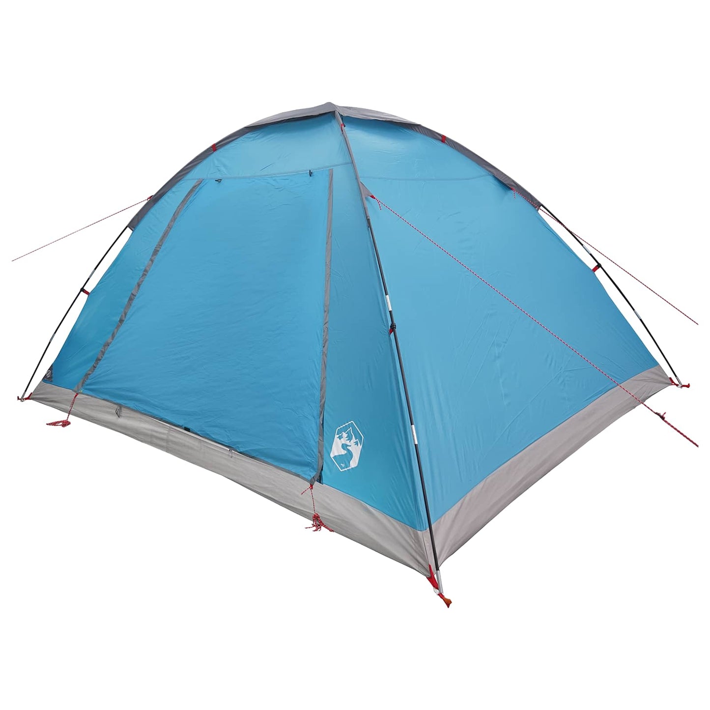 vidaXL Camping Tent 6-Person Blue Polyester and Steel