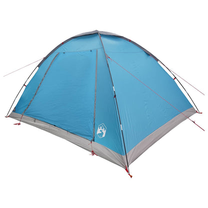vidaXL Camping Tent 6-Person Blue Polyester and Steel