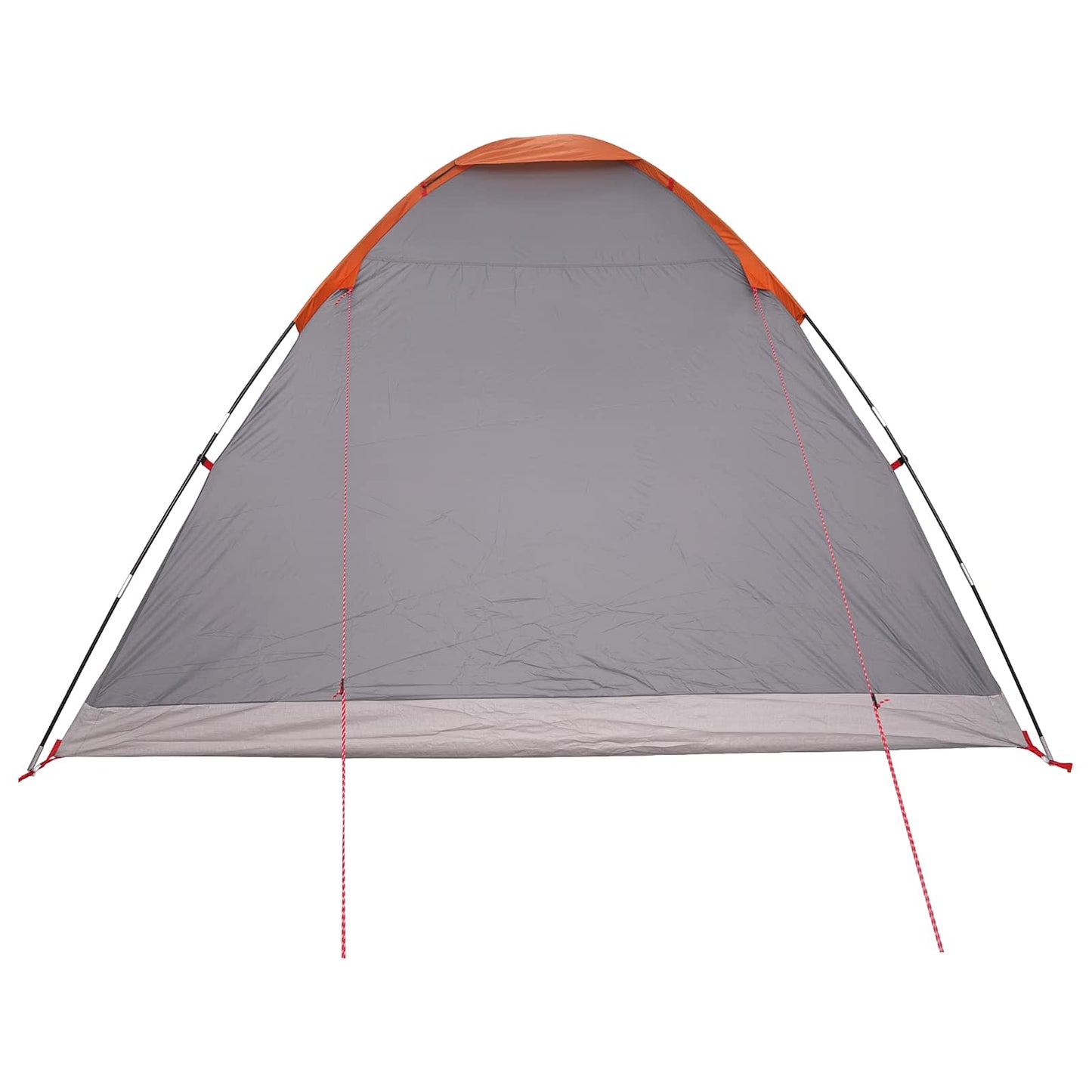 vidaXL Camping Tent 6-Person Grey and Orange Polyester and Steel