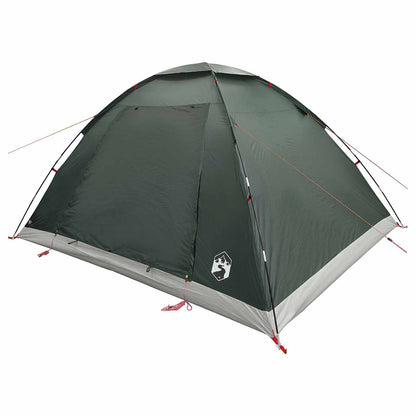 vidaXL Camping Tent 6-Person Army Green Polyester and Steel - 335 x 275 x 180 cm