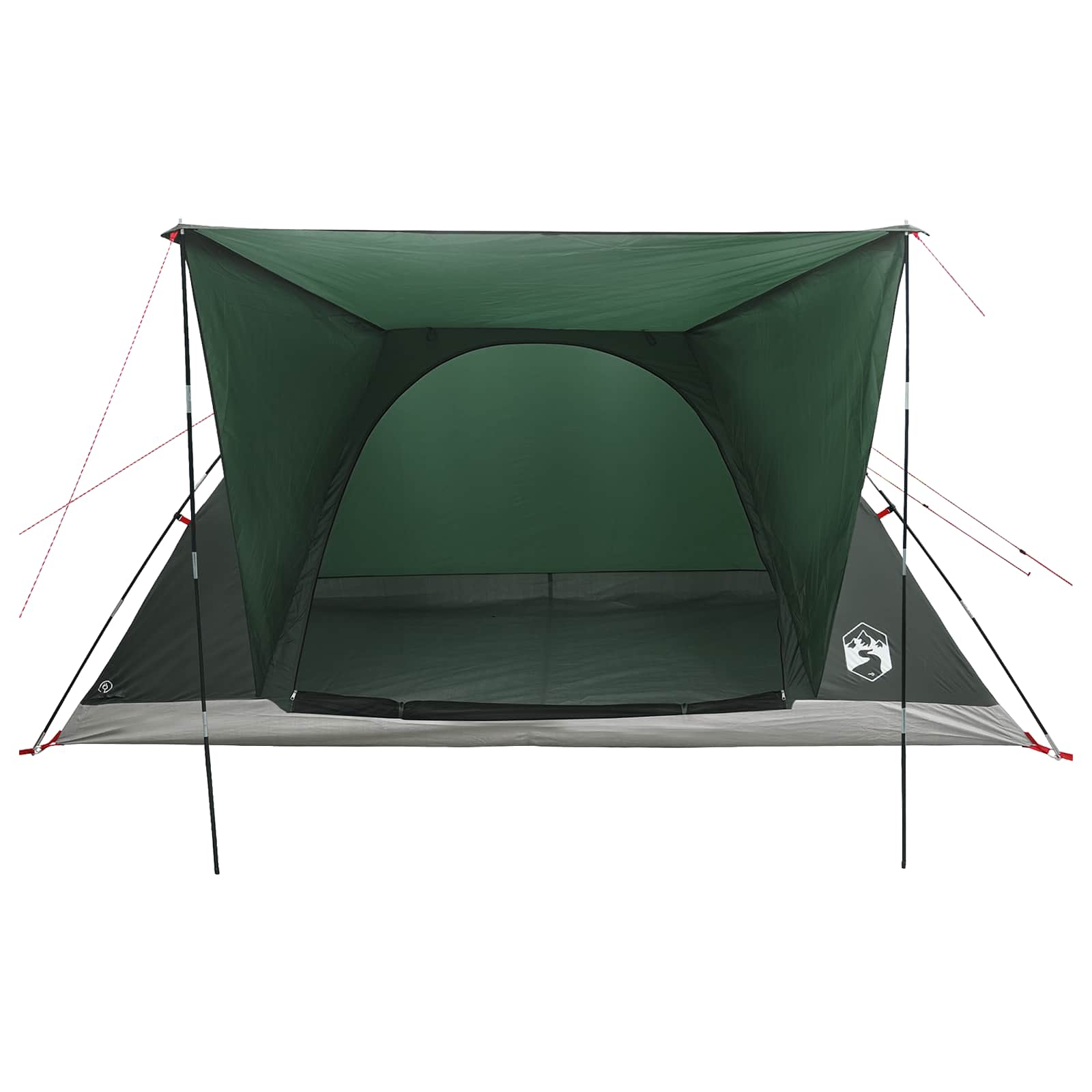 vidaXL Camping Tent 6-Person Army Green Polyester and Steel - 335 x 275 x 180 cm