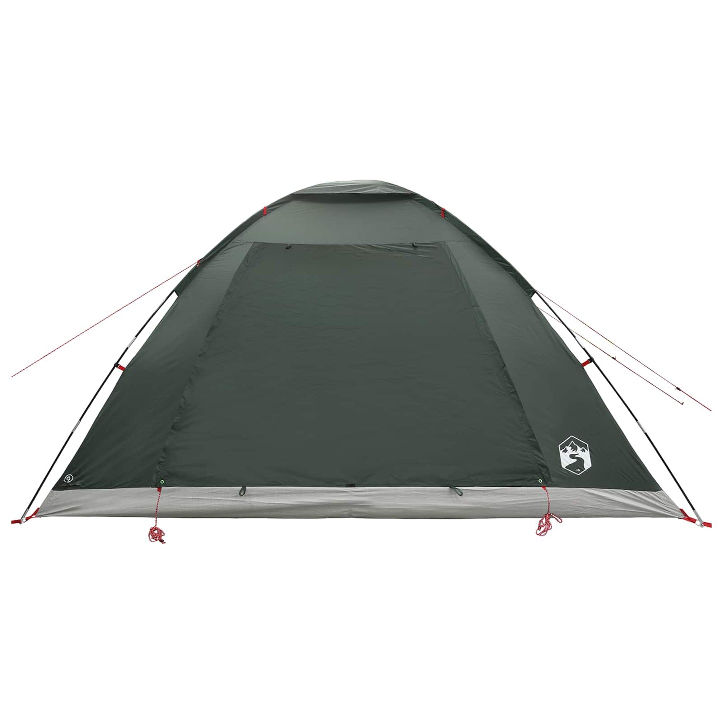 vidaXL Camping Tent 6-Person Army Green Polyester and Steel - 335 x 275 x 180 cm