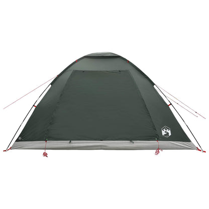 vidaXL Camping Tent 6-Person Army Green Polyester and Steel - 335 x 275 x 180 cm