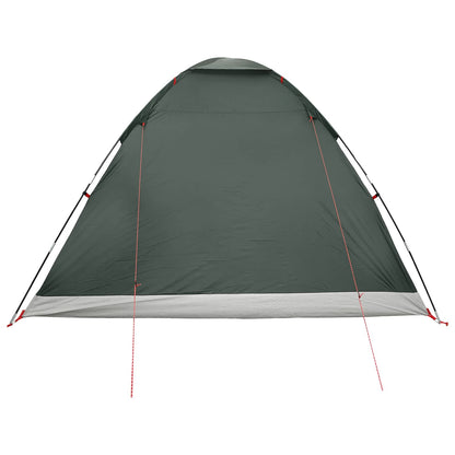 vidaXL Camping Tent 6-Person Army Green Polyester and Steel - 335 x 275 x 180 cm