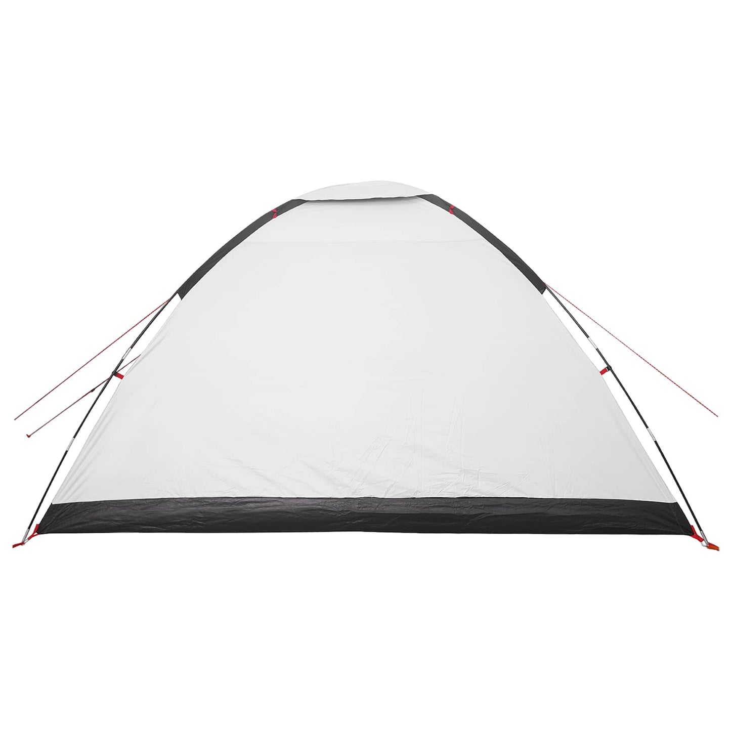 vidaXL Camping Tent 6-Person White Blackout Polyester and Steel - 335 x 275 x 180 cm