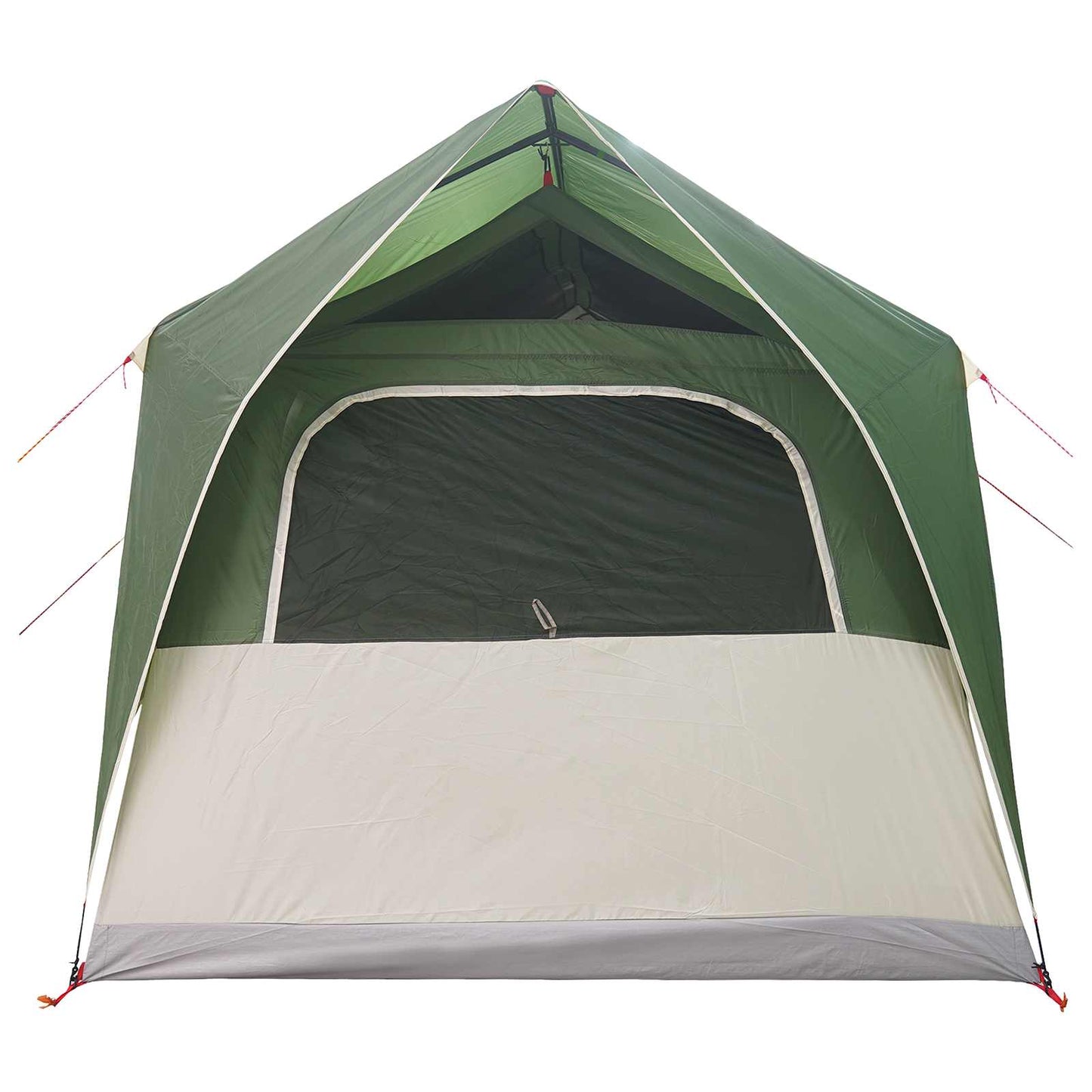 vidaXL Tunnel Tent with Roof Green 8-Person Polyester and Steel
