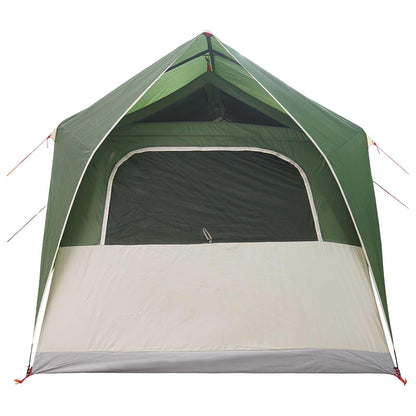 vidaXL Tunnel Tent with Roof Green 8-Person Polyester and Steel